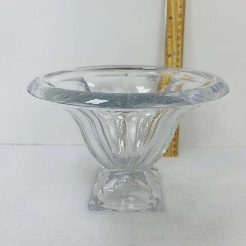 Royal Limited 24% Lead Crystal Votive Candle Holder Czech Republic Flared Bowl